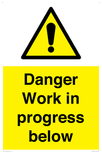 Danger Work in progress below
